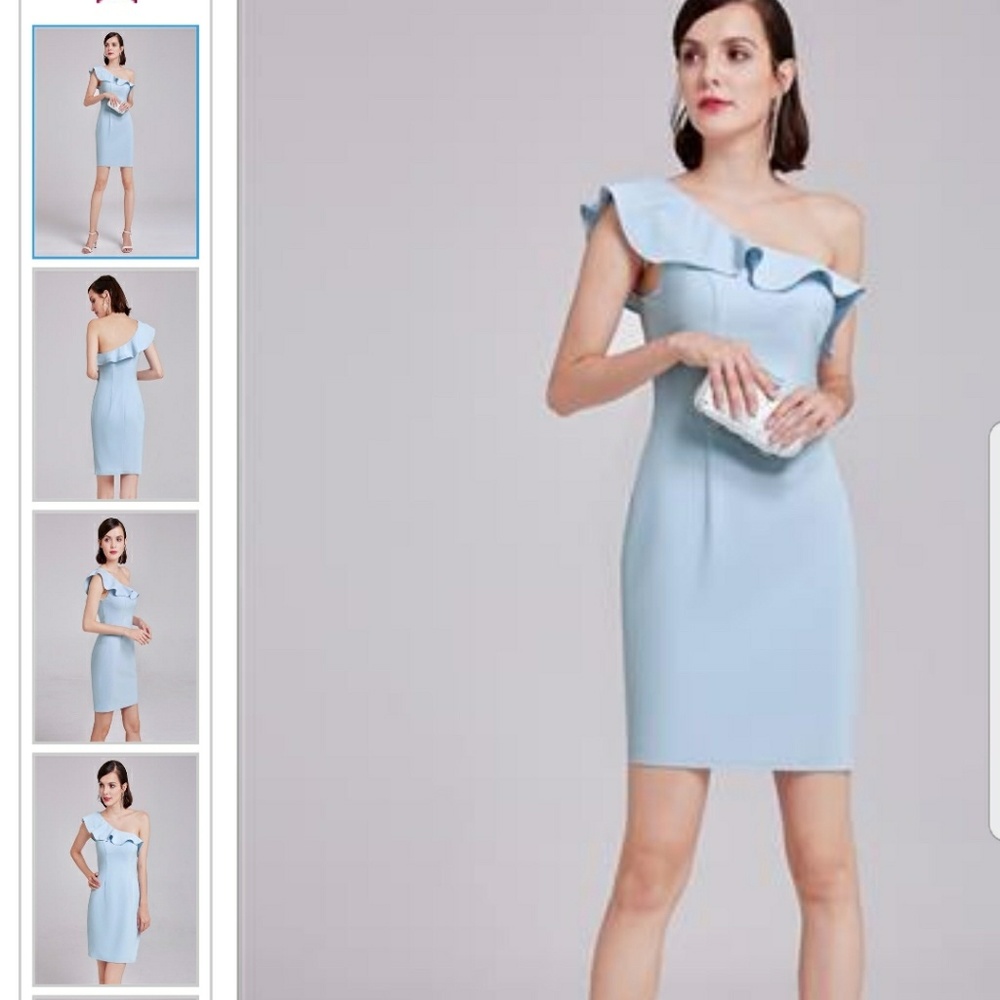 One Shoulder Cocktail Dress